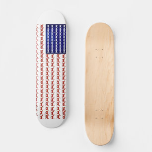 4 juli Cat Flag Red White en Blue Persoonlijk Skateboard
