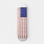4 juli Cat Flag Red White en Blue Persoonlijk Skateboard (Voorkant)