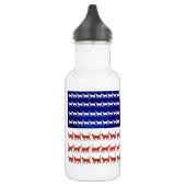 4 juli Cat Flag Red White en Blue Waterfles (Links)
