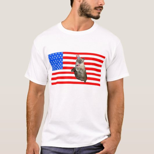 4 juli Cat T-shirt (Voorkant)