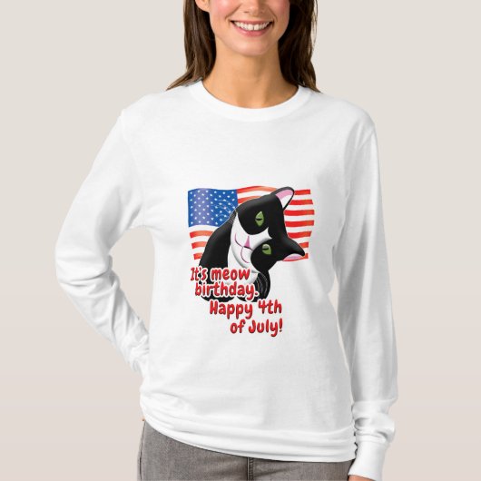 4 juli Cat T-shirt (Voorkant)