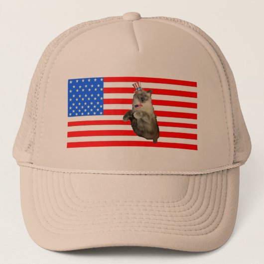 4 juli Cat Trucker Pet (Voorkant)
