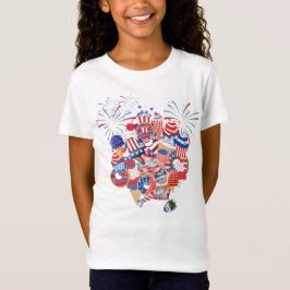 4 juli Collage van Treats T-shirt