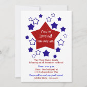 4 juli Cookout Kaart (Voorkant)