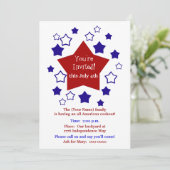 4 juli Cookout Kaart (Staand voorkant)