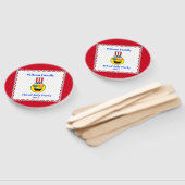 4 juli Cool Patriotic Emoji Handwaaier (Niet-gemonteerd)