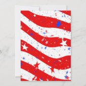 4 juli Cool Patriotic Emoji Kaart (Achterkant)