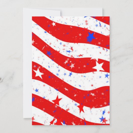 4 juli Cool Patriotic Emoji Kaart (Achterkant)