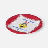4 juli Cool Patriotic Emoji Papieren Bordje (Gekanteld)