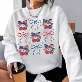 4 juli Coquette Bow Shirt, Patriottisch USA T-shir T-shirt