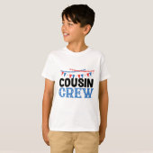 4 juli Cousin Crew T-shirt (Voorkant volledig)