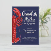  4 juli Crawfish Boil Summer Party Kaart (Staand voorkant)