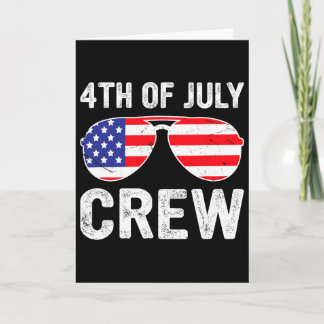 4 juli crew bijpassende grappige gezinsoutfits  kaart