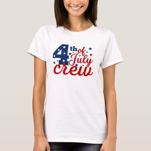 4 juli Crew T-shirt (Voorkant)