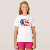 4 juli Crew T-shirt (Voorkant volledig)