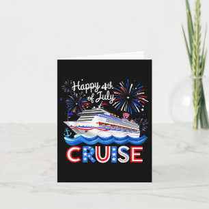 4 juli Cruise Ship Vuurwerk Usa Patriottische Gi Kaart