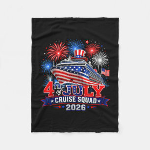 4 juli cruise squad 2026 familie matching fleece deken