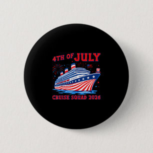 4 juli cruise squad 2026 familie matching ronde button 5,7 cm
