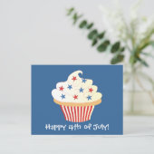 4 juli Cupcake Briefkaart (Staand voorkant)