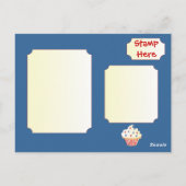 4 juli Cupcake Briefkaart (Achterkant)