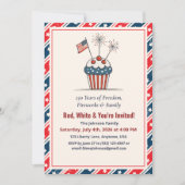 4 juli Cupcake Vuurwerk Amerika 250e Kaart (Voorkant)