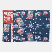 4 juli Custom Family America Theedoek (Horizontaal)