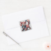 4 juli Cute Dier Vierkante Sticker (Envelop)