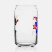 4 juli Dachshund Bier Blikvorm Glas (Links)