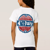 4 juli dag van de onafhankelijkheid t-shirt (Achterkant)
