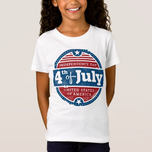 4 juli dag van de onafhankelijkheid t-shirt (Voorkant)