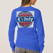 4 juli dag van de onafhankelijkheid t-shirt (Achterkant)
