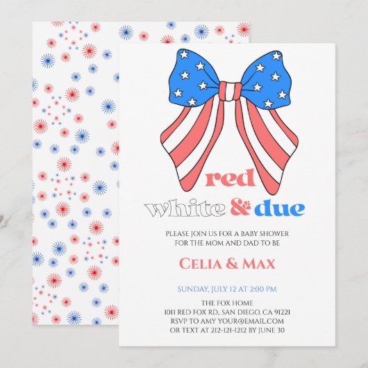 4 juli Dag van de Onafhankelijkheidsdag Amerikaans Kaart (Voorkant / Achterkant)