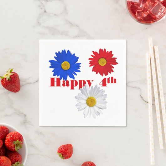 4 juli Daisies Servet (Insitu)