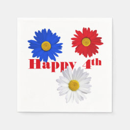 4 juli Daisies Servet