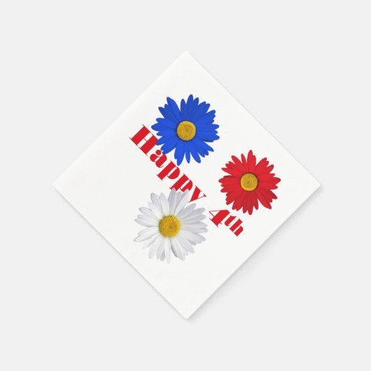 4 juli Daisies Servet (Hoek)