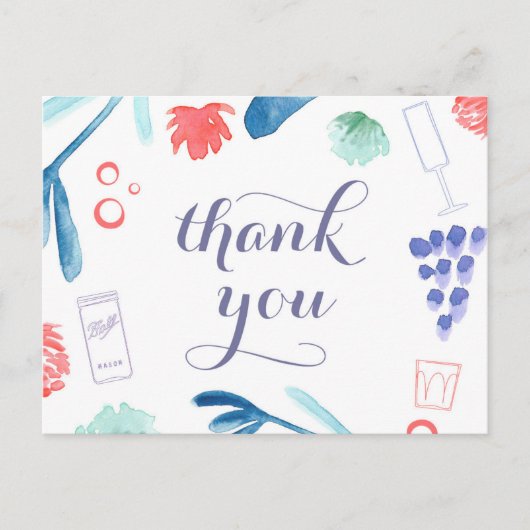 4 juli dank je wel briefkaart, sterren en strepen briefkaart (Voorkant)