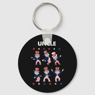 4 juli dansend oom Sam Boys Kinder USA Patrio Sleutelhanger