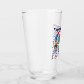 4 juli Dansende Skeletten Drink Glas (Rechts)