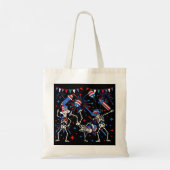 4 juli Dansende Skeletten Tote Bag (Achterkant)