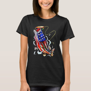 4 juli : de bas Vist de Amerikaanse vlag patriotti T-shirt