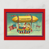 4 juli, de dag dat we het vieren feestdagenkaart (Voorkant)