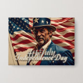 4 juli: de geest van onafhankelijkheid button (Voorkant)