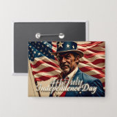 4 juli: de geest van onafhankelijkheid button (Voorkant / Achterkant)