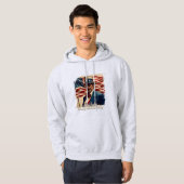 4 juli: de geest van onafhankelijkheid hoodie (Voorkant volledig)