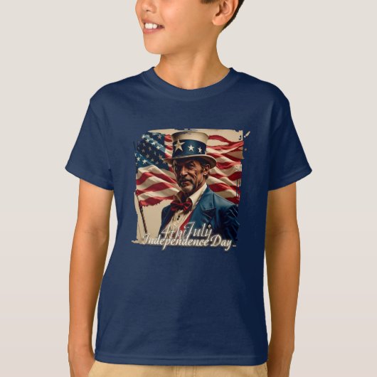 4 juli: de geest van onafhankelijkheid t-shirt (Voorkant)