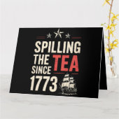 4 juli: De thee morsen sinds 1773 Patriottisch Kaart (Gele Bloem)