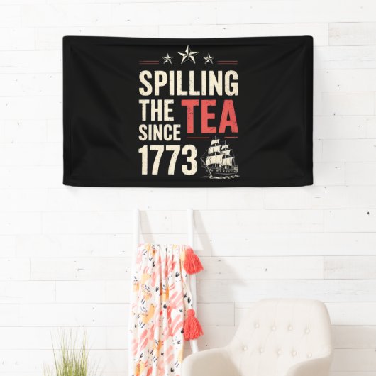 4 juli: De thee morsen sinds 1773 Patriottisch Spandoek (Insitu)