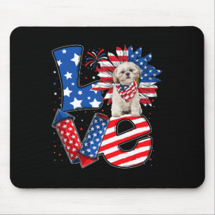 4 Juli Decor Patriottische Liefde Shih Tzu Hond US Muismat
