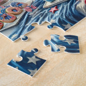 4 juli Dessert Tafel Patriottische Sweets Legpuzzel (Zijkant)