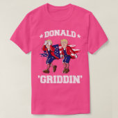 4 juli Donald rump Griddy Donald Griddin T-shirt (Design voorkant)